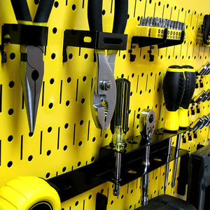 Wall Control 32"x16" Horizontal Pegboard Garage Tool Organizer, Yellow (3 Pack)