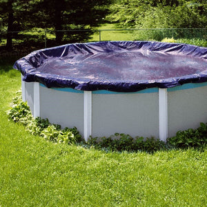 Swimline Winter Round Above Ground Swimming Pool Protective Cover 18' Two - TRAPSKI