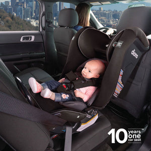 Diono Radian 3RXT Slim Fit 3 Across All-In-One Convertible Car Seat, Gray Oyster