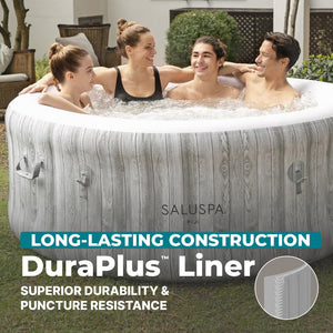 Bestway SaluSpa Fiji AirJet Inflatable Hot Tub with EnergySense Cover, Grey