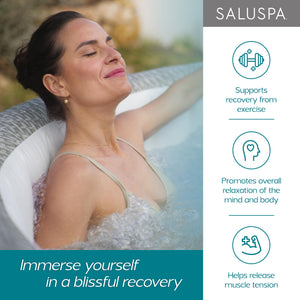Bestway SaluSpa Cancun 2 to 4 Person Inflatable Hot Tub, Energy-Efficient Spa