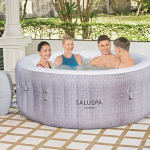 Bestway SaluSpa Cancun 2 to 4 Person Inflatable Hot Tub, Energy-Efficient Spa