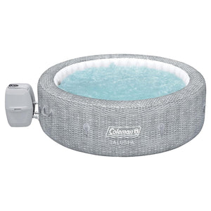 Coleman Sicily AirJet Round Inflatable Hot Tub with EnergySense Cover, Grey