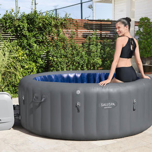 Bestway SaluSpa Santorini HydroJet Inflatable Hot Tub with EnergySense Cover