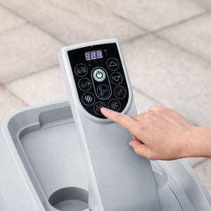 Bestway SaluSpa Santorini HydroJet Inflatable Hot Tub with EnergySense Cover