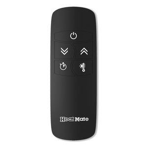 Sengoku HeatMate Weatherproof Graphite Patio Heater with Stand & Remote, Silver