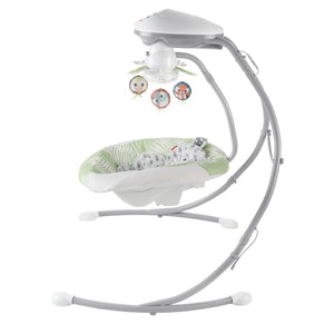 Fisher-Price Snow Leopard Baby Dual Motion Swing with Sounds & Motorized Mobile