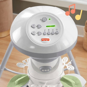 Fisher-Price Snow Leopard Baby Dual Motion Swing with Sounds & Motorized Mobile