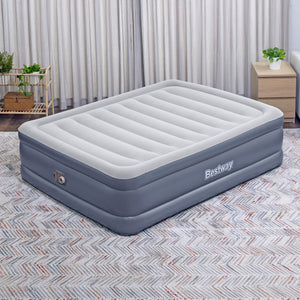 Bestway Tritech Queen Air Mattress, 20" with Built-In AC Pump and Bag