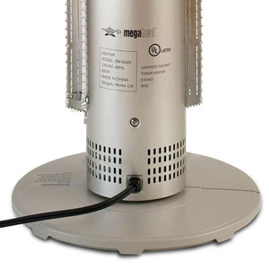 Sengoku HeatMate Portable Instant Heat Graphite Tower Electric Heater, Champagne