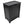 Redmon Country Wainscot Style Clothes Hamper, Laundry Basket with Lid, Black