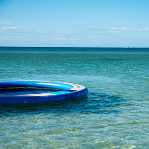 WateRaft Floating Inflatable Dock with Mesh Net Center