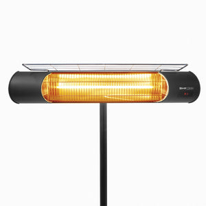 Sengoku HeatMate Weatherproof Graphite Patio Heater with Remote, Black (2 Pack)