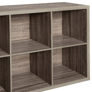 ClosetMaid Decorative 6 Cube Open Home Display Versatile Storage Organizer, Gray - TRAPSKI
