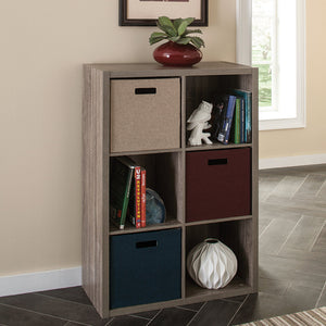 ClosetMaid Decorative 6 Cube Open Home Display Versatile Storage Organizer, Gray - TRAPSKI