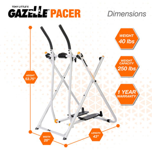 Gazelle Tony Little Pacer Total Body Fitness Workout Exercise Elliptical Glider