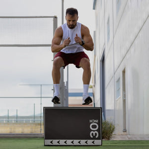 BalanceFrom Fitness 60 Pound Versatile 3-in-1 Plyometric Jumping Exercise Box