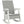 Suncast Outdoor Portable Patio/Porch Rocking Chair w/ In Seat Storage, Dove Gray