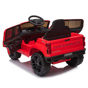 Dakott Chevy Silverado 4 x 4 Big Wheels Trail Boss Ride On Monster Truck, Red