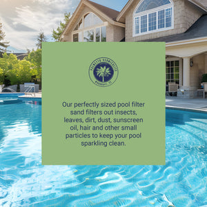 Palmetto 50lb Bag Natural Pool Filter Sand for Residential & Commercial, 2 Pack - TRAPSKI
