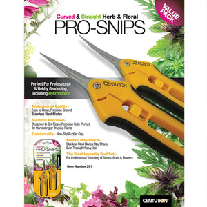 CENTURION Stainless Precision Snip Curved/Straight Pruning & Trimming Shear Set