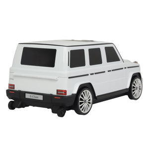 Best Ride On Cars Mercedes G Class Stylish Large Suitcase Ride On Vehicle, White