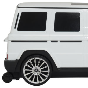 Best Ride On Cars Mercedes G Class Stylish Large Suitcase Ride On Vehicle, White