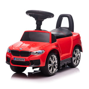 Best Ride On Cars BMW M5 4 in 1 Ride On Push Car w/Control Bar & LED Lights, Red