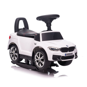 Best Ride On Cars BMW 4 in 1 Ride On Push Car w/ Control Bar & LED Lights, White