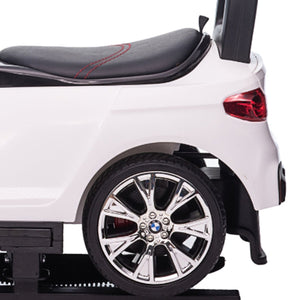 Best Ride On Cars BMW 4 in 1 Ride On Push Car w/ Control Bar & LED Lights, White