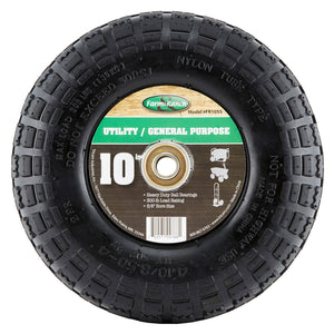 Tricam Farm & Ranch 10" Pneumatic Single Replacement Utility Cart Tire (2 Pack)