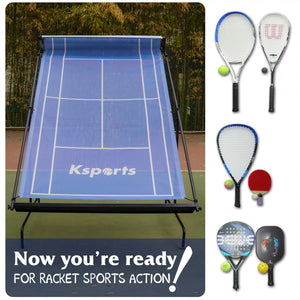 Ksports Portable Indoor Outdoor Weatherproof Tennis Rebounder Net with Carry Bag