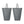 WOWLIVE 154L Fabric Double Laundry Hamper with Lid and Removable Bags, Gray