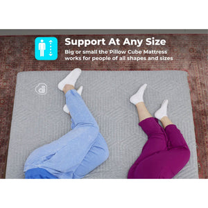 Pillow Cube Memory Foam King Mattress for Side Sleepers w/Hip & Shoulder Support