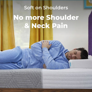 Pillow Cube Memory Foam King Mattress for Side Sleepers w/Hip & Shoulder Support