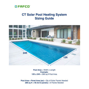 FAFCO Connected Tube (CT) 4 x 10 Ft Highest Efficiency Solar Pool Heating Panel - TRAPSKI