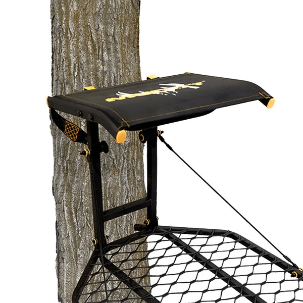 Muddy The Boss Hang On Hunting Tree Stand & Hawk Helium Set of 3 Climbing Sticks