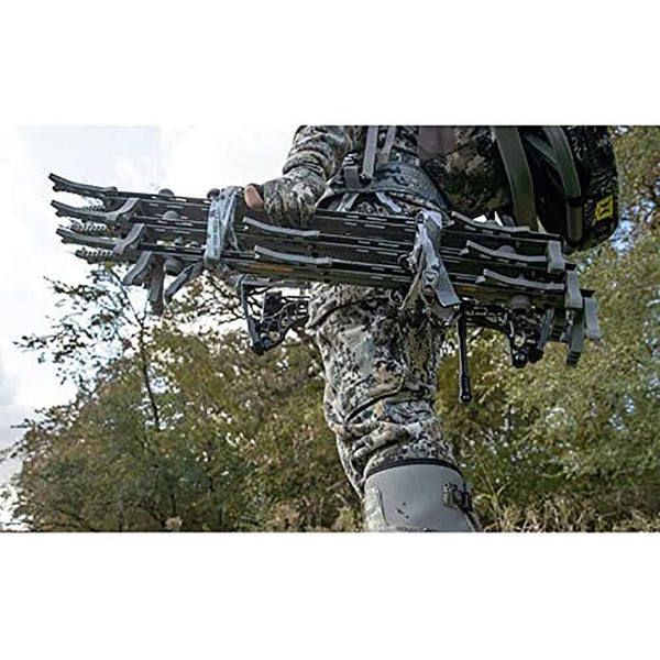 Muddy The Boss Hang On Hunting Tree Stand & Hawk Helium Set of 3 Climbing Sticks