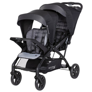 Baby Trend Sit N' Stand Double Stroller with EZ-Lift Car Seat (2 Pack), Stormy - TRAPSKI