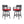 Outdoor Swivel Bar Chairs, 360 Degree Rotation, Ergonomic Backrest (Set of 2)