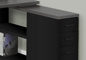 L-Shape Computer Desk with Storage Drawers