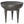 Otto - Cast Aluminum Side Table - Black
