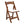 Solid Wood Upholstered Folding Chair Set, Dining Room (Set of 4)