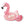 Intex Sparkling Glitter Filled 12 Gauge Vinyl Flamingo Inflatable Pool Swim Tube