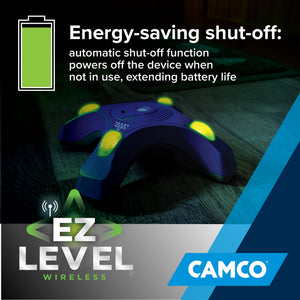 Camco Wireless Automatic RV EZ Level with Illuminated Indicator Lights, Blue