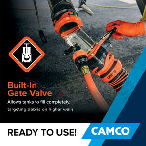 Camco Rhino Blaster Pro Clear Elbow RV Trailer Holding Tank Rinser w/Gate Valve