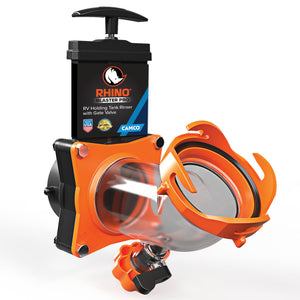 Camco Rhino Blaster Pro Clear Elbow RV Trailer Holding Tank Rinser w/Gate Valve