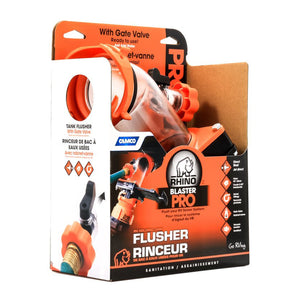 Camco Rhino Blaster Pro Clear Elbow RV Trailer Holding Tank Rinser w/Gate Valve