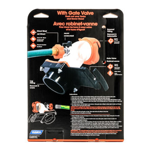 Camco Rhino Blaster Pro Clear Elbow RV Trailer Holding Tank Rinser w/Gate Valve