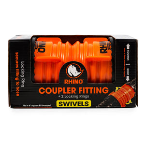 Camco RhinoFLEX RV Sewer Hose Connector Coupler w/Locking Rings, Accessory Only